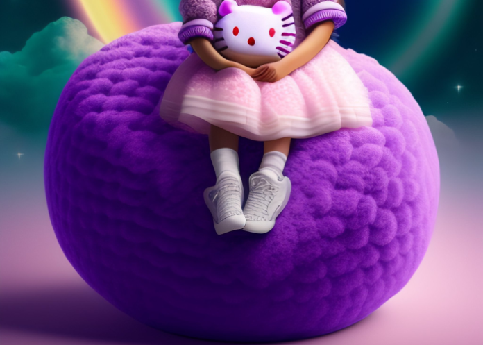 purple cloud pillow