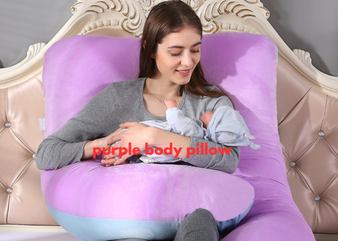 purple body pillow